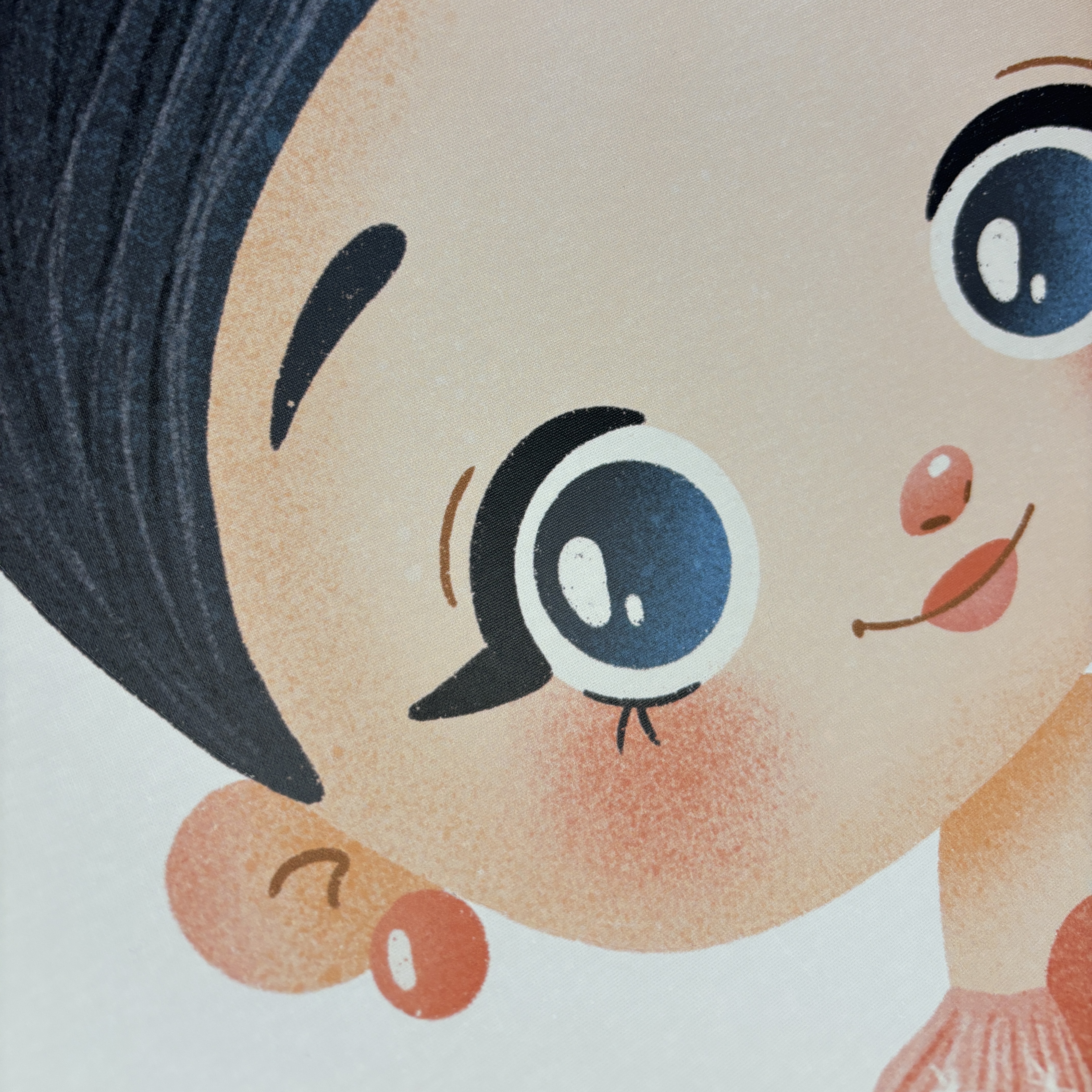 Textilná nálepka na stenu do detskej izby - baletky - detail